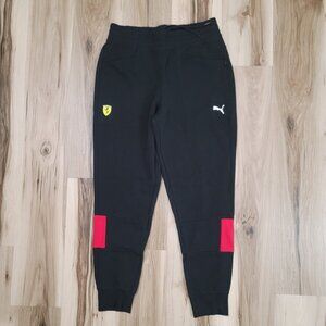 Puma Ferrari Men’s Black Jogger Sweatpants Large Normcore Athleisure